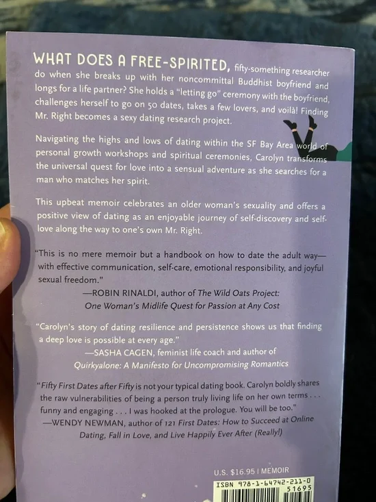 Fifty First Dates After Fifty by Carolyn Lee Arnold - Lavender Memoir - Picture 5 of 7